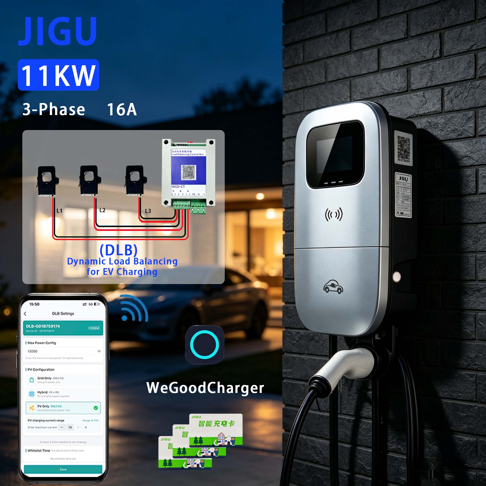 JIGU Dynamic Load Balancing EV - Wallbox Ev 评论和价格