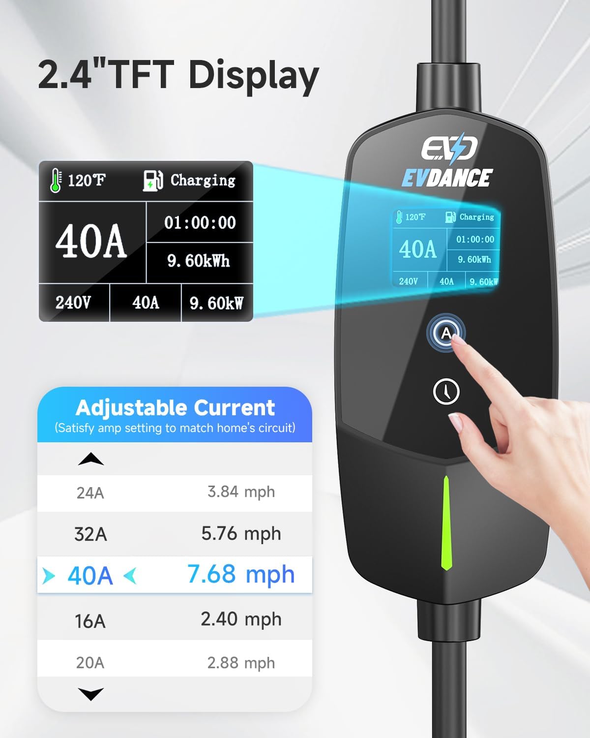 EVDANCE Portable EV Charger fo - Home Ev Charger 评论和价格