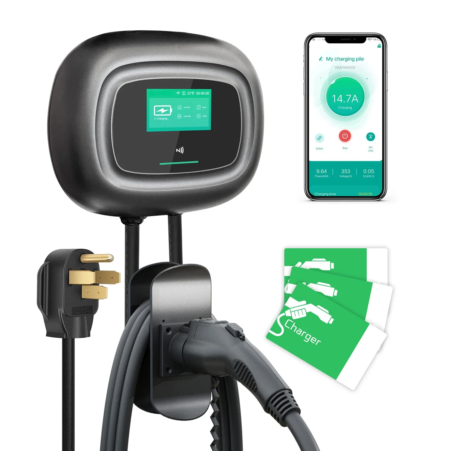 NEW Khons Wall-Mounted Electri - Wallbox Ev 评论和价格
